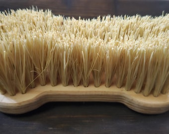 Ixtle Hundebürste ~ 100% natürlich~Biologisch abbaubar~Maguey Pflanzenfaser~Plastikfrei~Tierteilfrei