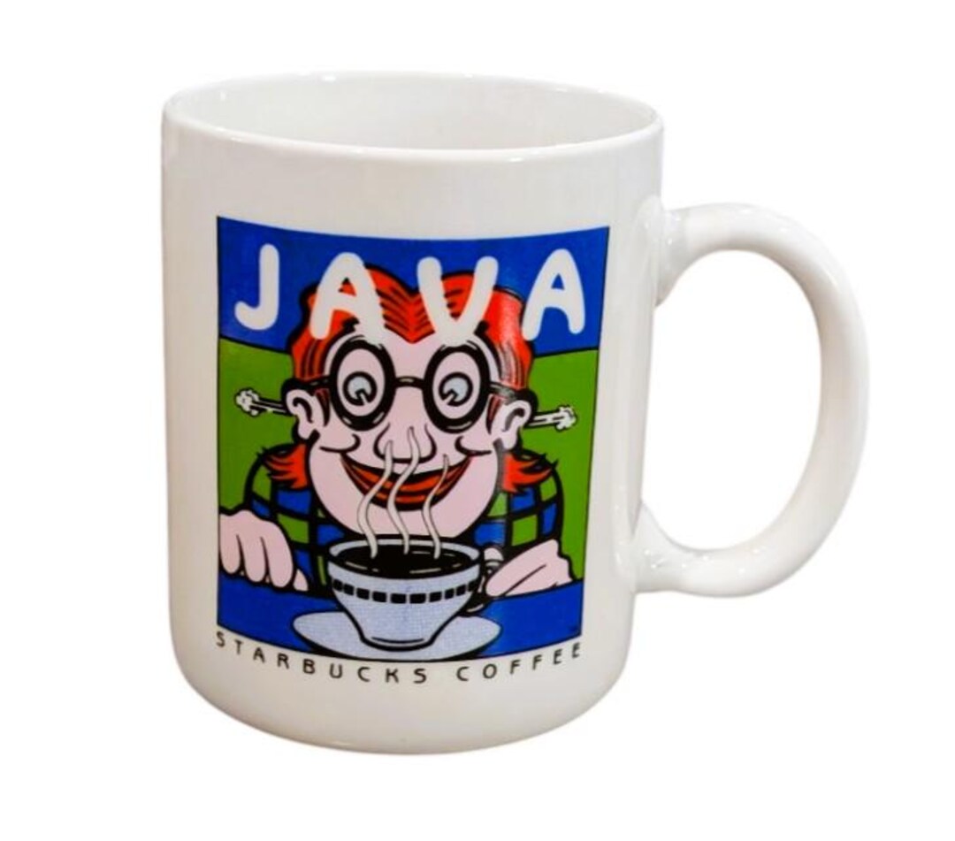 Vintage Starbucks Java Mug 1990s – BIA Cordon Bleu Cartoon Coffee Mug ...
