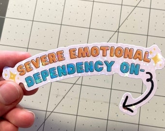 Holographic Star Vinyl Sticker Severe Emotional Dependency on YCH Character