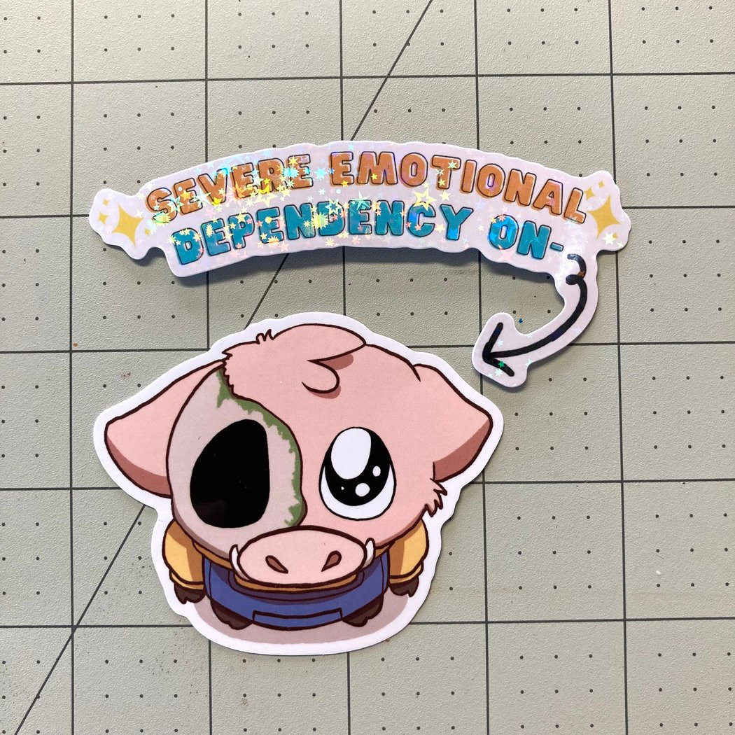 Holographic Star Vinyl Sticker Severe Emotional Dependency on YCH ...