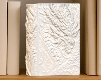 Dragon Book Nook-inzetstuk: Fantasy Shelf Decor STL-bestand digitale download