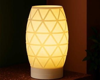 Geometric Lamp Shade STL file – Digital 3d Printer file – no supports