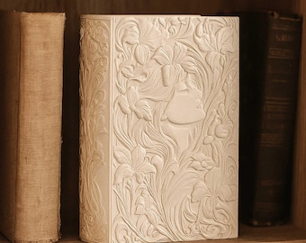 Fichier STL Art Nouveau Book Nook : Insertion Femme Florale
