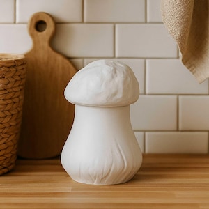 Mushroom Storage Jar STL - 3D Printable Container Digital Download
