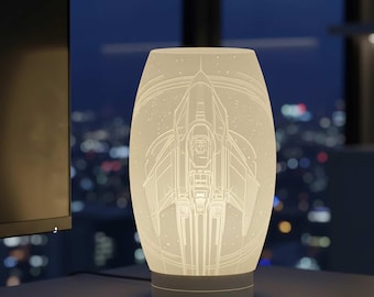 Spaceship Lamp Shade STL file – Digital 3d Printer file – no supports