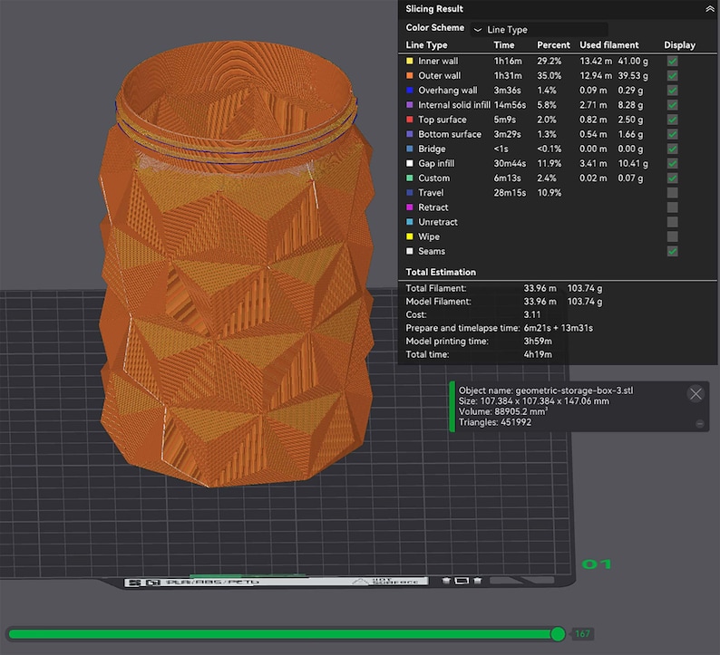 Set of 3 Storage Boxes STL file - Digital 3D Printer File - no supports image 3