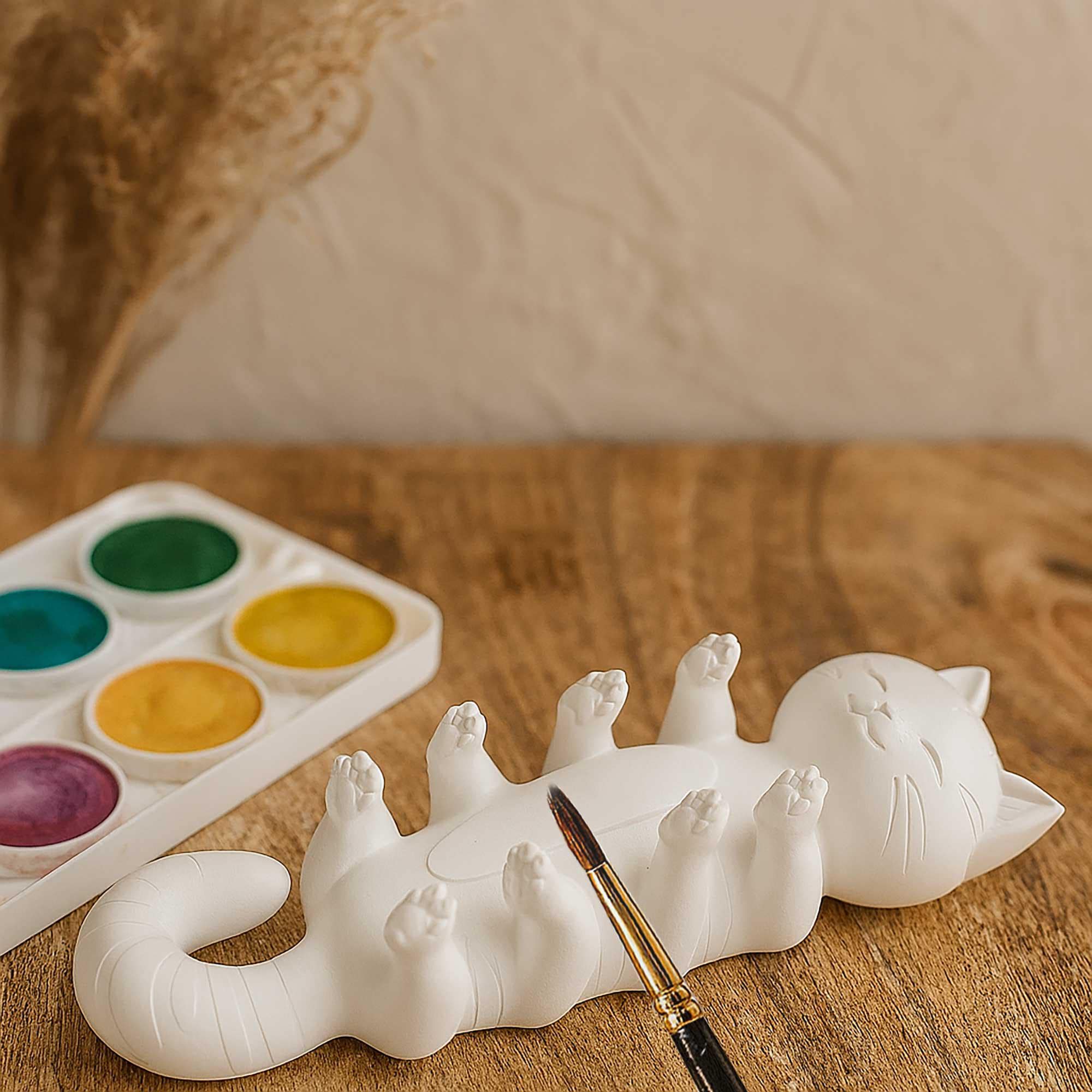 クリバンキャット 3Dフィギュア ペン 4本セット B.Kliban 3D Printed Cat Paint Brush Holder: Art Desk Organizer STL File - Etsy