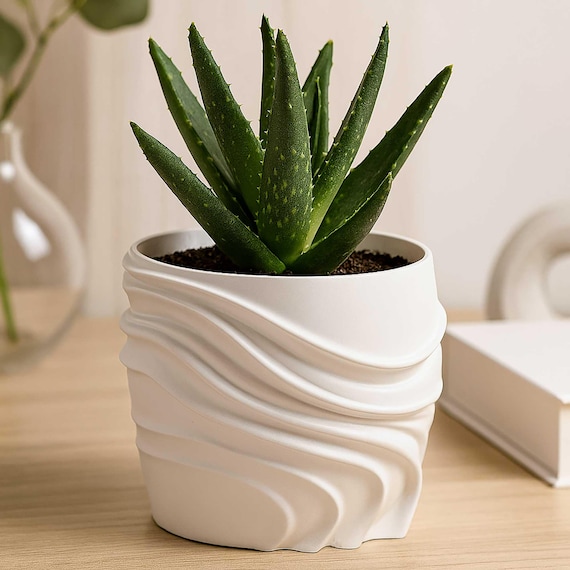 Modern Plant Pot STL File: 3D Printing Planter Digital Download