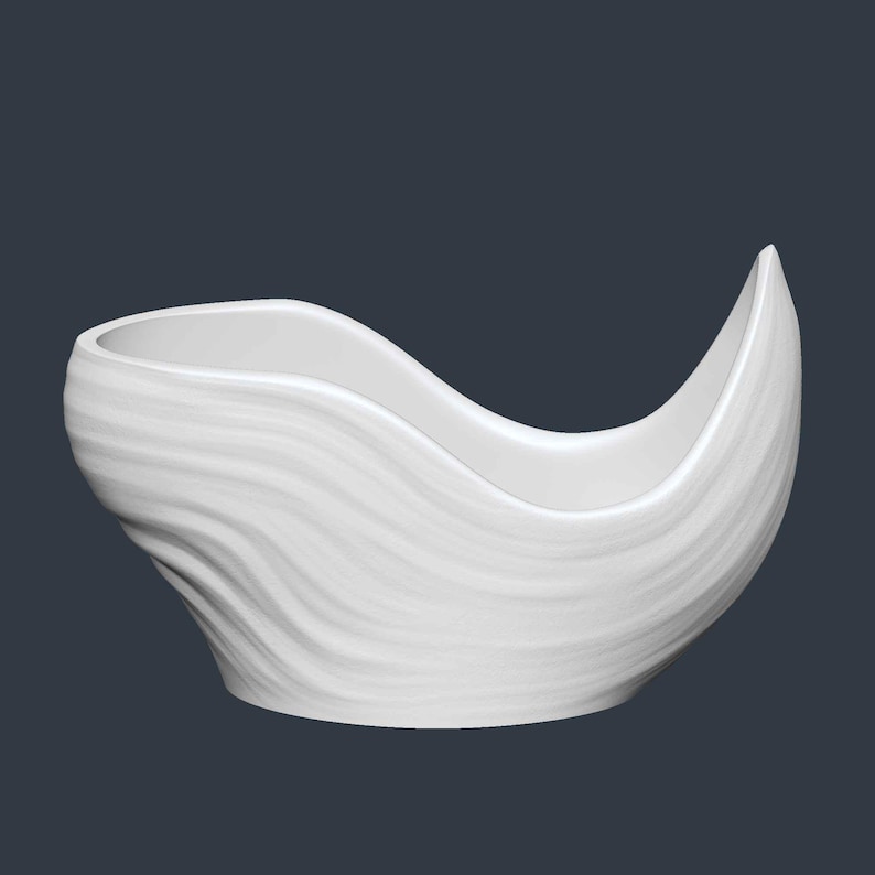 Modern Plant Pot STL File – Digital 3d Printer file – no supports image 2