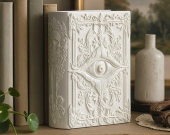 Gothic Eye Book Nook STL File: Dark Fantasy 3D Printing Digital Download