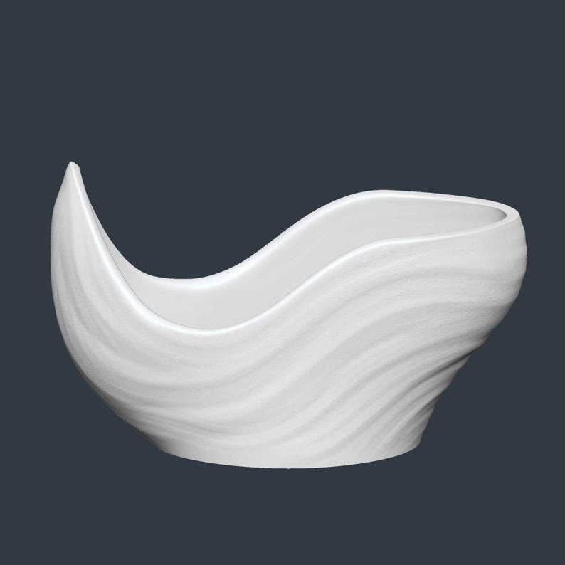 Modern Plant Pot STL File – Digital 3d Printer file – no supports image 8