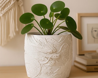 Fichier STL de pot de plante dragon – Fichier pour imprimante 3D numérique – sans supports