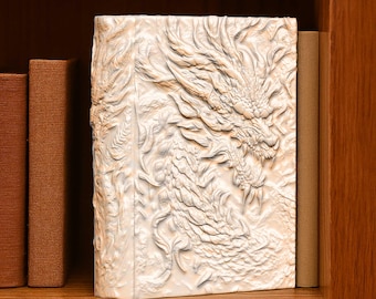 Dragon Book Nook STL-bestand: Fantasy plank decor opbergdoos 3D-afdrukbare digitale download