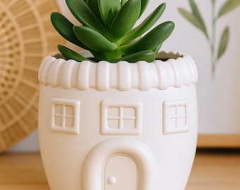 House Plant Pot STL File: 3D Printing Planter Digital Download