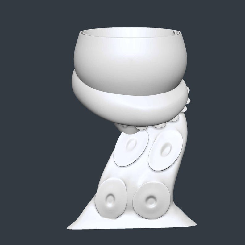 Octopus Plant Pot STL File – Digital 3d Printer file – no supports image 9