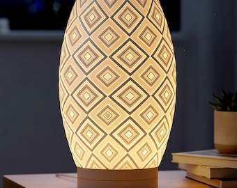 Art Deco Lamp Shade STL file – Digital 3d Printer file – no supports