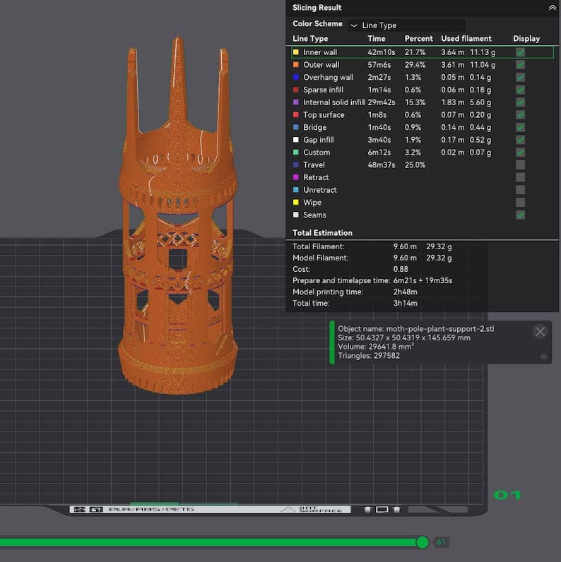 Moth Plant Support Garden Trellis 3D Printing STL File image 4