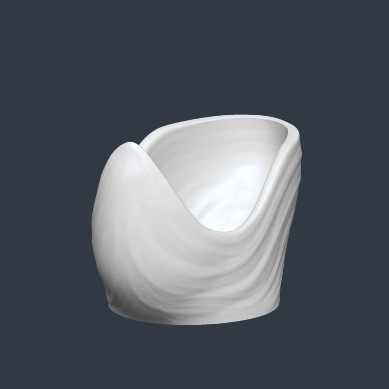 Modern Plant Pot STL File – Digital 3d Printer file – no supports image 7