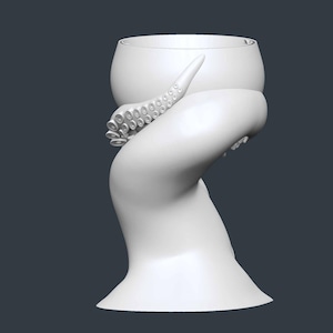 Octopus Plant Pot STL File – Digital 3d Printer file – no supports image 6