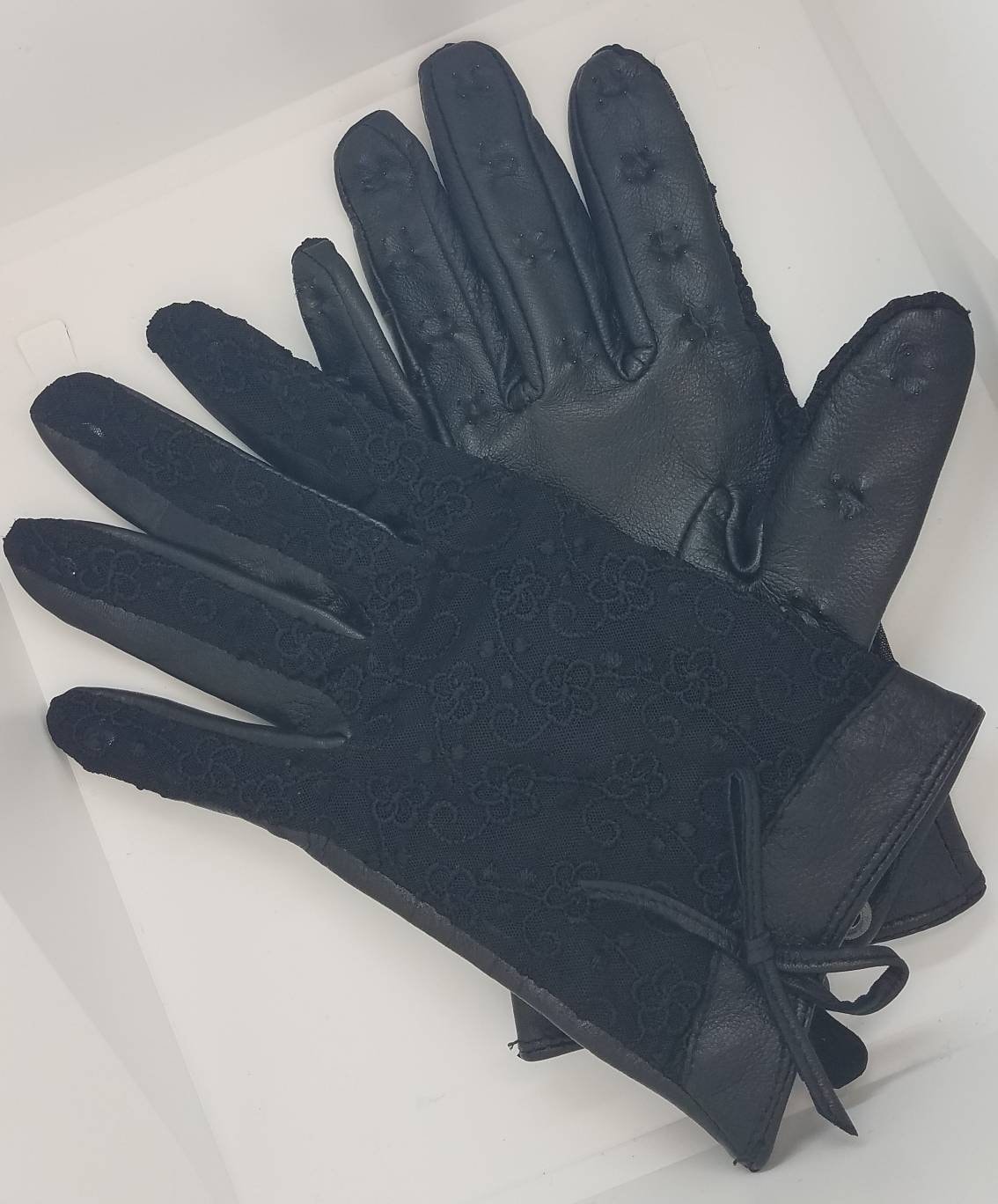 Leather & Lace Vampire Gloves Etsy