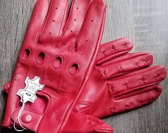 Guantes de juego de sensación de vampiro de cuero personalizados