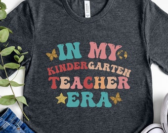 Kindergarten Teacher Shirt, Kindergarten Team T-shirt, Kindy Teacher Tshirt, Kinder Crew Tees, Kinder Squad, Cute Teacher Tee Gift for her
