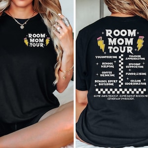 Room Mom Tour Shirt, Classroom Mom Shirt, Gift for Room Mom, Trendy Shirts for Room Mom, School Volunteer, Gift for Parent, Back to School