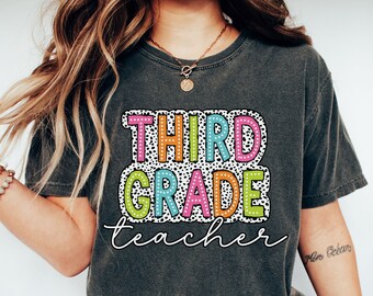 Dalmatian Comfort Colors® Third Grade Teacher Shirt, 3rd Grade Teacher Tshirt, Cute 3rd Grade T-shirt, Matching School Tee, Back To School