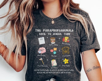 The Paraprofessional Back to School Tour Shirt, Paraprofessional T shirt, Para Tshirt Gift, Para Squad T-shirt, Teacher Shirt, Teacher Aide