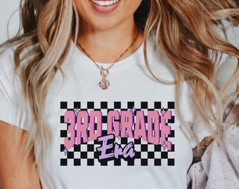 Third Grade Teacher Shirt, Retro 3rd Grade Teacher Tshirt, Cute 3rd Grade T-shirt, Matching School Shirt, Back To School Tee, 3rd Grade Team