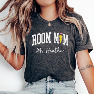 Personalized Room Mom Shirt, Classroom Mom Tshirt, Gift for Room Mom, Room Mom Tee, School Volunteer Shirt, Gift for Parent, Back to School