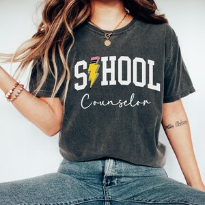 Comfort Colors School Counselor Shirt, School Counselor Tee Gift, Teacher Name Shirt, Back to School Teacher Shirt, Appreciation Counselor