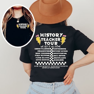 History Teacher Tour Shirt, Funny History Teacher Tshirt, History Teacher Gift, Patriotic Teacher, History Buff Gift Tee, Back to School Tee