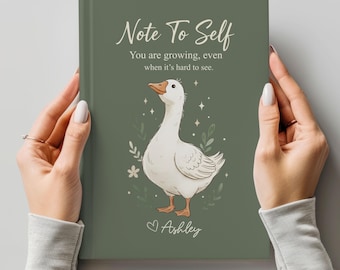 Custom Name Journal, Personalized Anxiety Journal, Self Love Notebook, Positive Affirmation Journal, Mental Health Gift, Reflection Diary