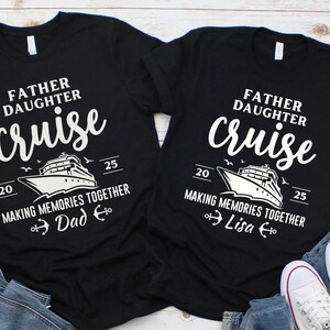Personalized Father Daughter Cruise Trip Shirt gift for dad, Cruise shirts gift for Fathers Day, Custom Family cruise Tee Family Vacation