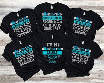 Graduation Cruise 2025 Shirt, Caribbean Cruise Squad, Cruise T-shirt, Cruise Graduation Tshirt, Class Of 2025 Cruise Shirts, Family Grad Tee