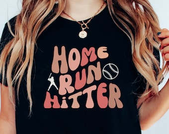 Baseball Shirt, Home Run Hitter Shirt, Baseball Game Tee, Baseball Season Tee, Baseball Tee for Mom, Gift For Baseball Player, Baseball Gift