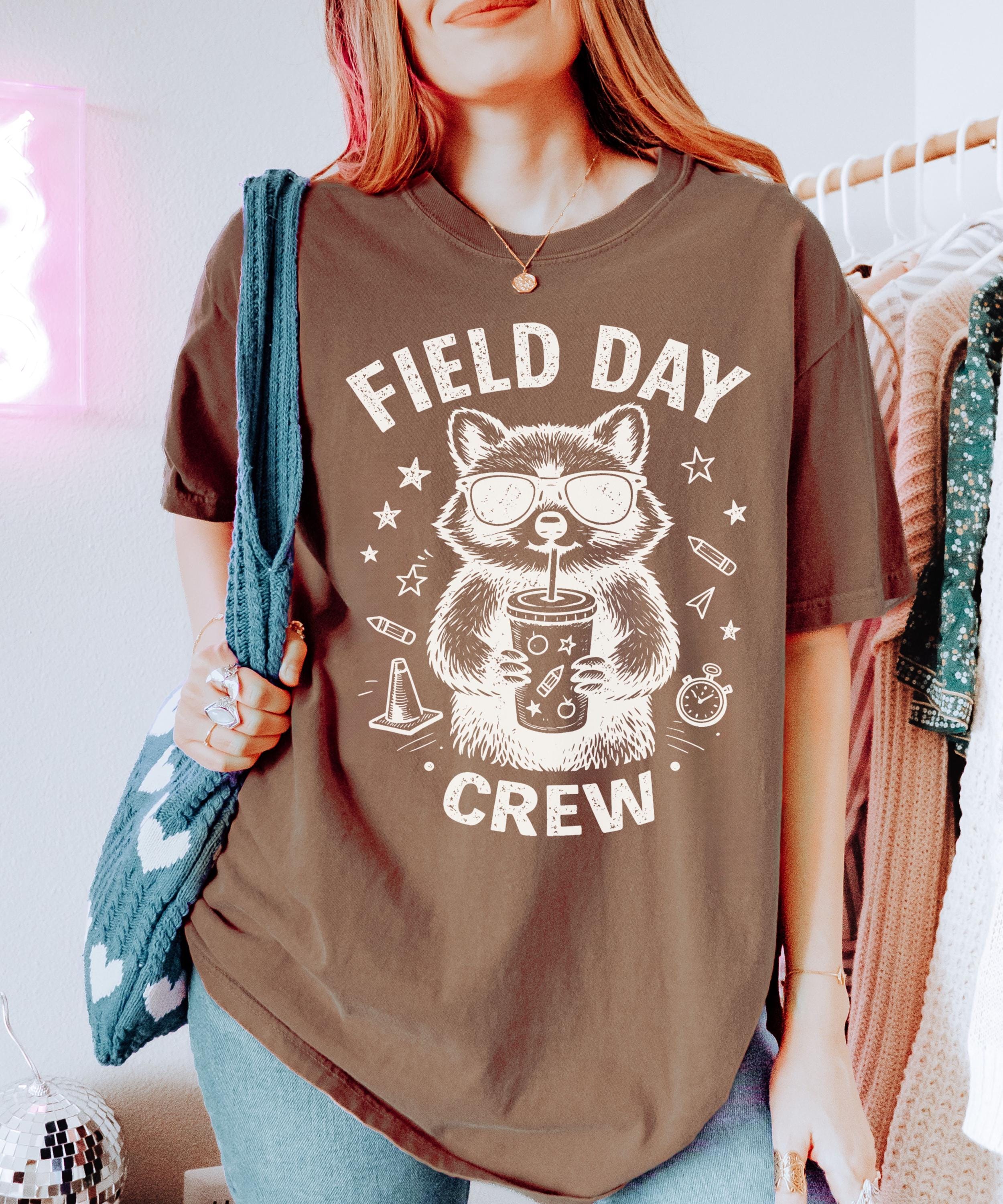 Kid Crew Raccon Field Day Crew Raccoon Shirt, Funny Teacher Field Day T-shirt - Etsy