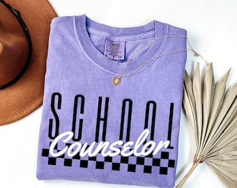 Comfort Colors School Counselor Shirt, School Counselor Tee Gift, Teacher Name Shirt, Back to School Teacher Shirt, Appreciation Counselor