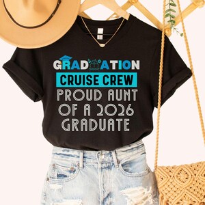 Graduation Cruise 2026 Shirt, Caribbean Cruise Squad, Cruise T-shirt, Cruise Graduation Tshirt, Class Of 2026 Cruise Shirts, Family Grad Tee immagine 4