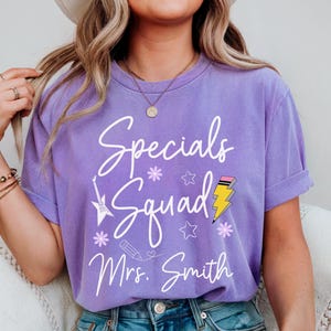Comfort Colors Specials Squad Teacher Shirt, Specials Squad Tshirt, Specials Teacher Tee, Custom Teacher T-shirt, Specials Team Shirt Gift