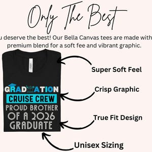 Graduation Cruise 2026 Shirt, Caribbean Cruise Squad, Cruise T-shirt, Cruise Graduation Tshirt, Class Of 2026 Cruise Shirts, Family Grad Tee immagine 2