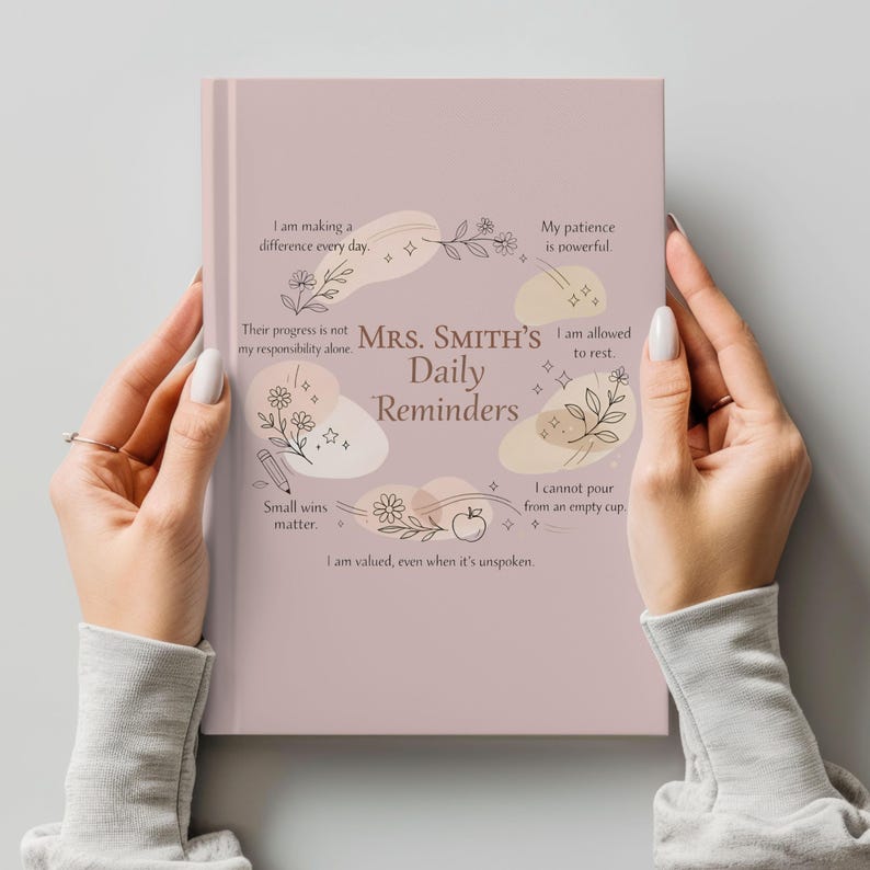 Reminder Journal.pdf Personalized Daily Affirmation Journal for Teachers – Custom Mental ...