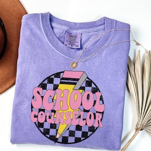 Comfort Colors School Counselor Shirt, School Counselor Tee Gift, Teacher Name Shirt, Back to School Teacher Shirt, Appreciation Counselor