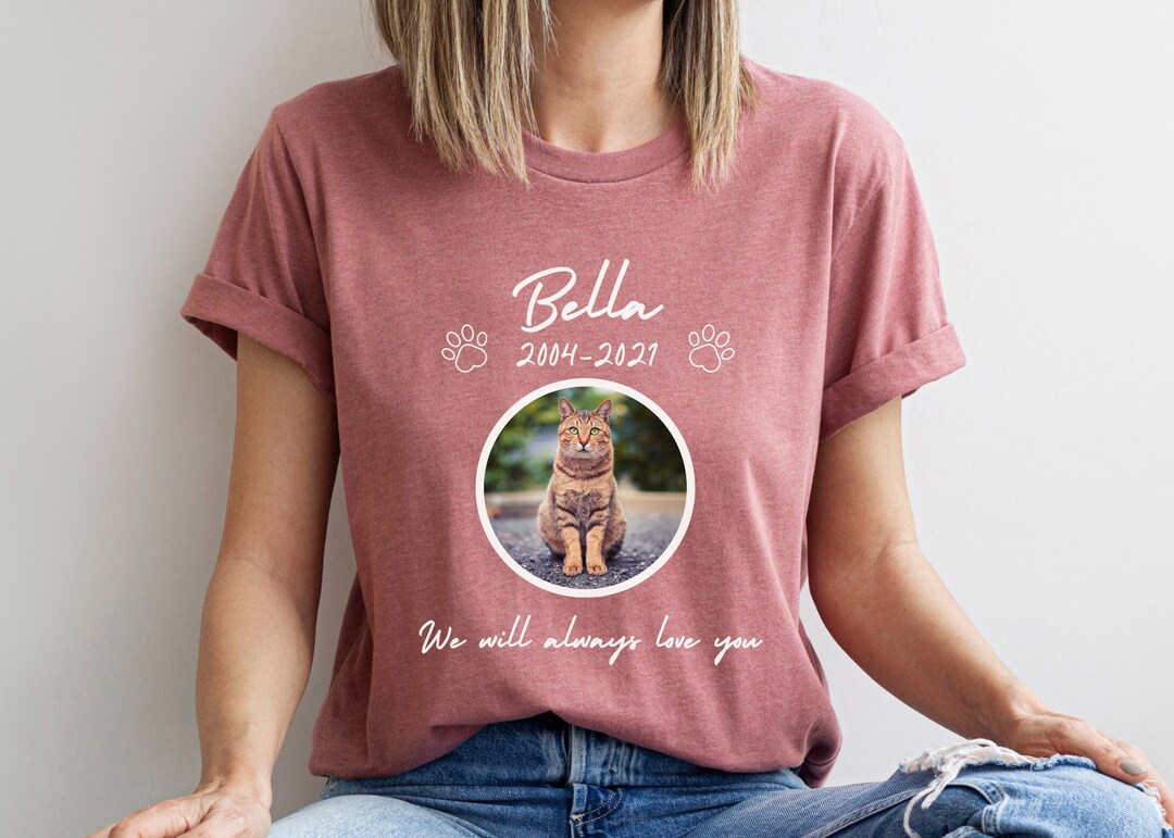 Personalized Cat Pet Memorial Shirt, Cat Remembrance Gift, Grieving