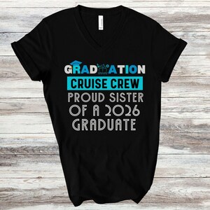 Graduation Cruise 2026 Shirt, Caribbean Cruise Squad, Cruise T-shirt, Cruise Graduation Tshirt, Class Of 2026 Cruise Shirts, Family Grad Tee immagine 3