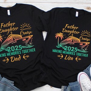 Personalized Father Daughter Cruise Trip Shirt gift for dad, Cruise shirts gift for Fathers Day, Custom Family cruise Tee Family Vacation