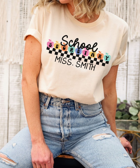 School Secretary Definition T-Shirt Funny Cool Cute Gift Tee School Secretary Definition T-Shirt Funny Cool Cute Gift Tee