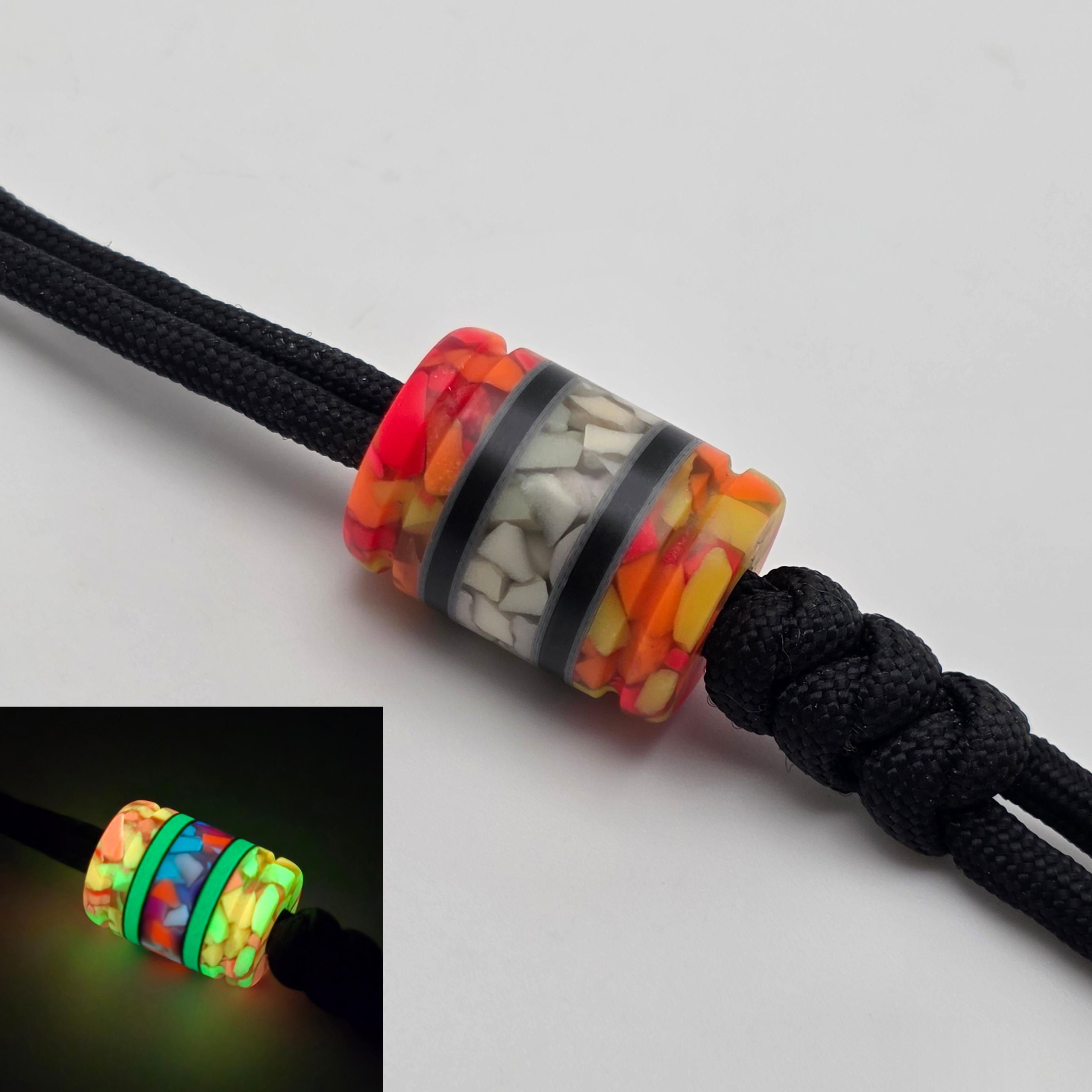 Paracord Bead - Perlina in resina dipinta a mano e stampata in 3D per EDC Paracord Bead - Perlina in resina dipinta a mano e stampata in 3D per EDC