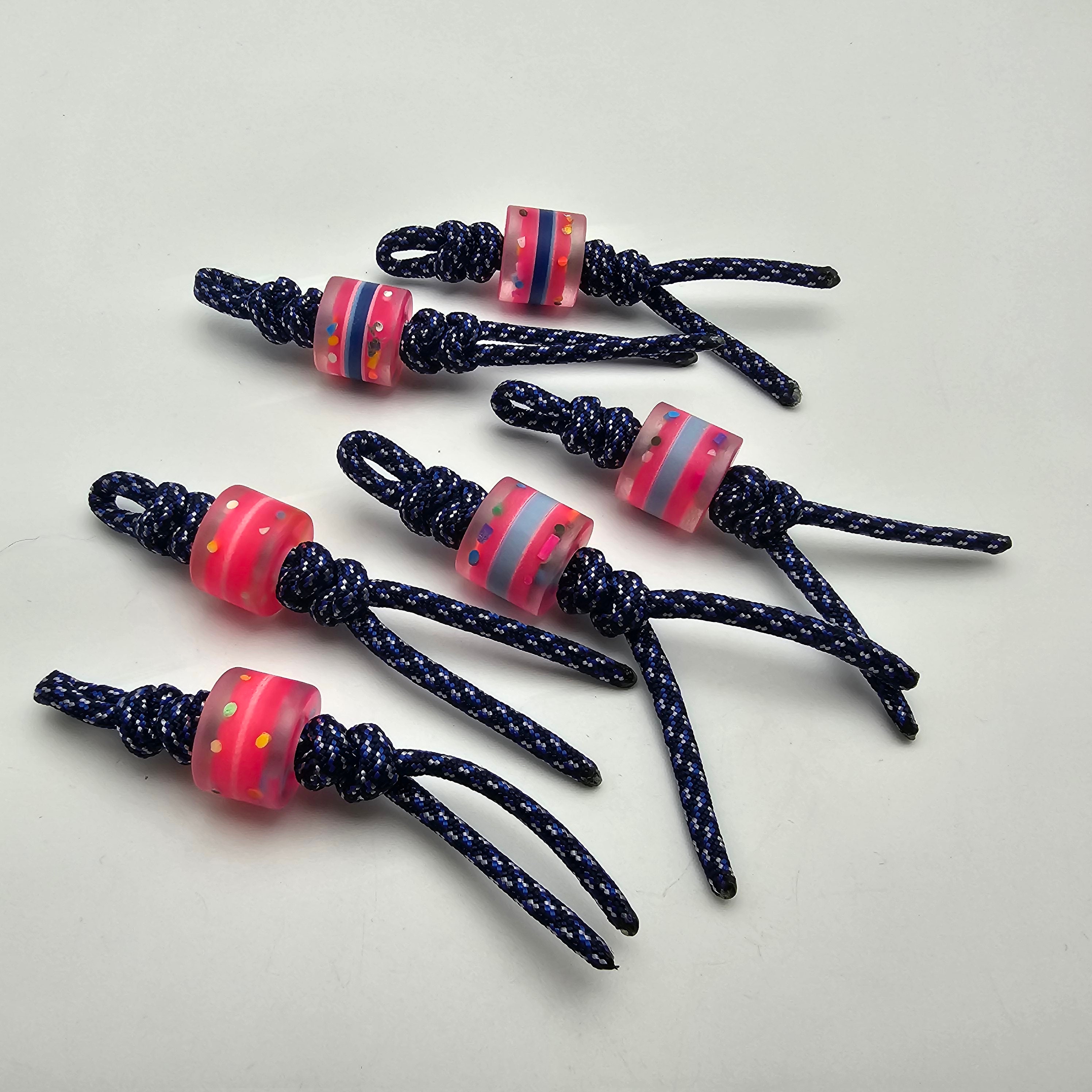 Glow Donut Sprinkles Beads Paracord Zipper Pull Lanyard EDC - Etsy